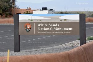 Wjazd do parku White Sands National Monument, USA