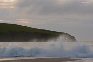 St Ninian's Isle tuż przed zmrokiem