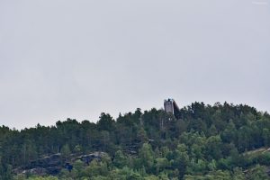 Z daleka - Platforma widokowa Stegastein, Norwegia