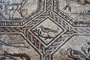 Ptaki - wczesnochrześcijańska mozaika, Akwileja