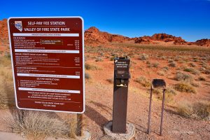 Self-payment station, Valley of Fire, Nevada